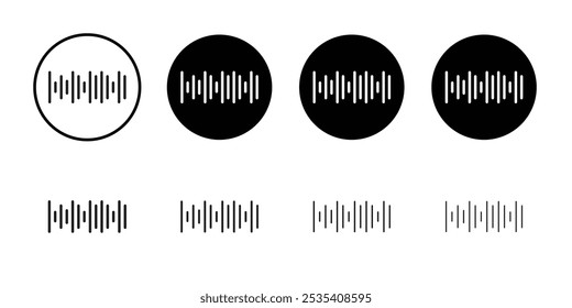 Icono de voz Simple contorno delgado