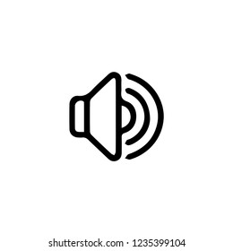 Voice icon. Sound volume sign