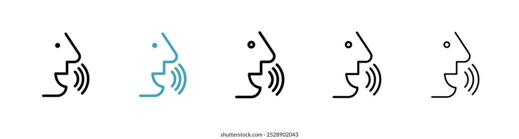 Voice icon vector illustration set