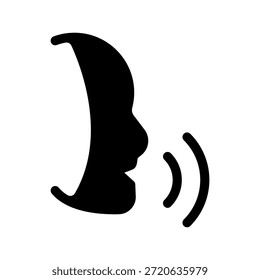 Ilustración de diseño de símbolo de Vector de icono de voz