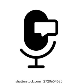 Ilustración de diseño de símbolo de Vector de icono de voz