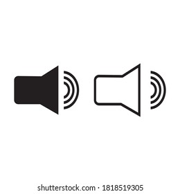 icono de voz, vector de icono de volumen