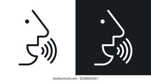 Voice icons. solid style vector