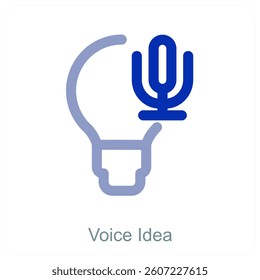 Voice Idea and innovation icon concept