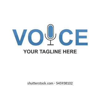 Voice logo vector design