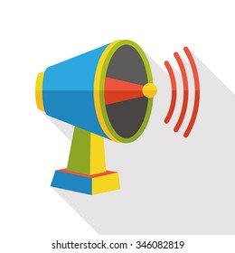 voice loudspeaker flat icon
