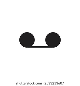 Voice mail icon Flat line illustration
