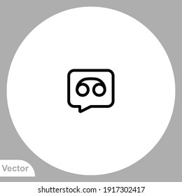 Voice-Mail-Symbol, Vektorgrafik. Symbol, Logo-Illustration für Web und Mobile.