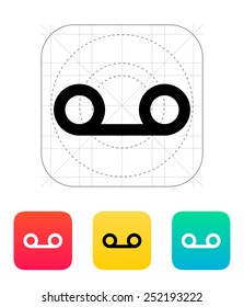 Voice mail icon. Vector illustration.
