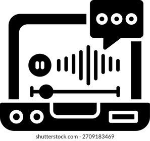 Voicemail Neuer kreativer Symboldesign-Vektor