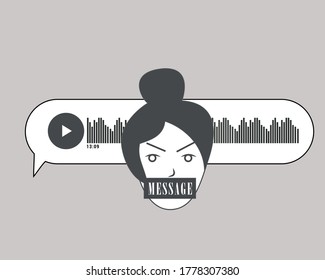 Voice mail. Stock vector illustration
