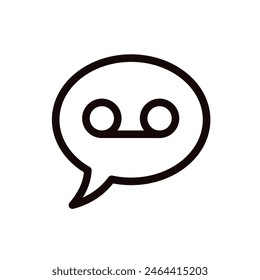 correo de voz - icono de Vector	