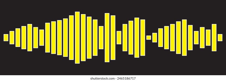 Voice message, audio chat interface and record play bubble, vector messenger playback. Voice message icon of microphone button and sound wave of recording listen