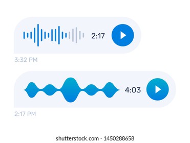 Voice message chart, icon design. vector flat design illustration. web design. 