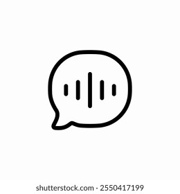 voice message icon sign vector