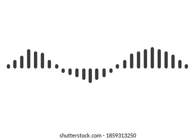 Voice message icon. Vector illustration in flat design