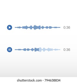 Voice message icons, modern sms. Speech set.