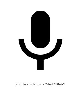 Voice message microphone button icon vector design in eps 10