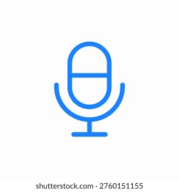 voice message microphone icon sign vector