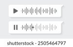 Voice Message UI Design with Play and Stop Preview