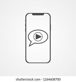 Voice message vector icon sign symbol
