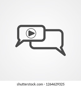 Voice message vector icon sign symbol