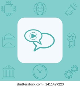 Voice message vector icon sign symbol