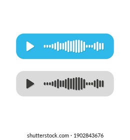 Voice Message. Vector Illustration In Flat Design