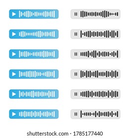 Voice Messages icon, event notification. Vector illustration