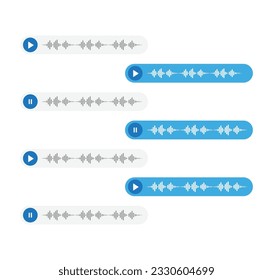 Voice Messages icon, event notification. Modern flat style isolated on white background 