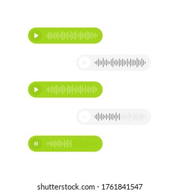 Voice Messages icon. Message bubble for social media. Modern flat style vector illustration.