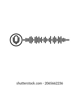 Voice messages icon. Voice messaging sign. editable color. vector illustration.