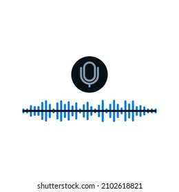 Voice messages icon. Voice messaging sign. editable color. vector illustration.