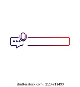 Voice messages icon. Voice messaging sign. editable color. vector illustration.