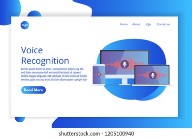 Voice messages, Voice recognition isometric concept. Can use for web banner, landing page template, infographics.