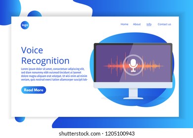 Voice messages, Voice recognition isometric concept. Can use for web banner, landing page template, infographics.