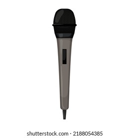 voice mic microphone music cartoon. voice mic microphone music sign. isolated symbol vector illustration