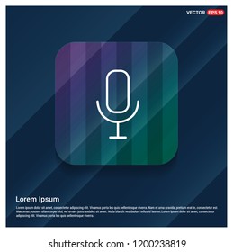 Voice microphone icon - Free vector icon
