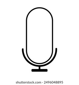 Símbolo de Vector de icono de micrófono de voz