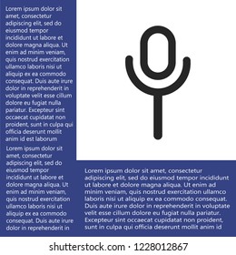 voice microphone vector icon 10 eps