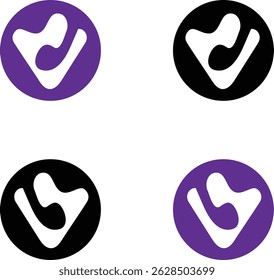 Voice ,music and microphone logo  