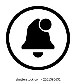 voice notification icon isolated editable illustration