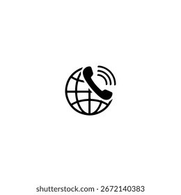 voice over internet protocol icon flat vector design.