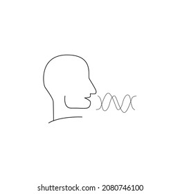 Voice recognition concept icons symbol vector elements for infographic web