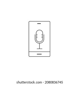 Voice recognition concept icons symbol vector elements for infographic web