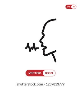 Voice recognition icon
