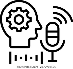 Voice Recognition Icon Element For Design