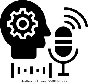 Voice Recognition Icon Element For Design