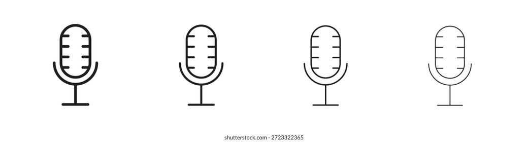 Conjunto de iconos de reconocimiento de voz, Ilustración, Negro