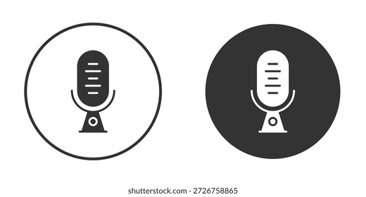Símbolos simples del Clipart de la silueta del icono del reconocimiento de voz